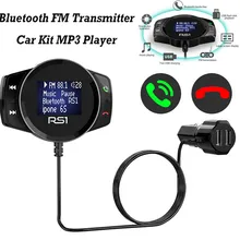 Bluetooth V4.2 FM передатчик автомобильный комплект MP3 плеер Музыкальный ЖК дисплей двойной USB Встроенный SD карта вызов функция громкой связи
