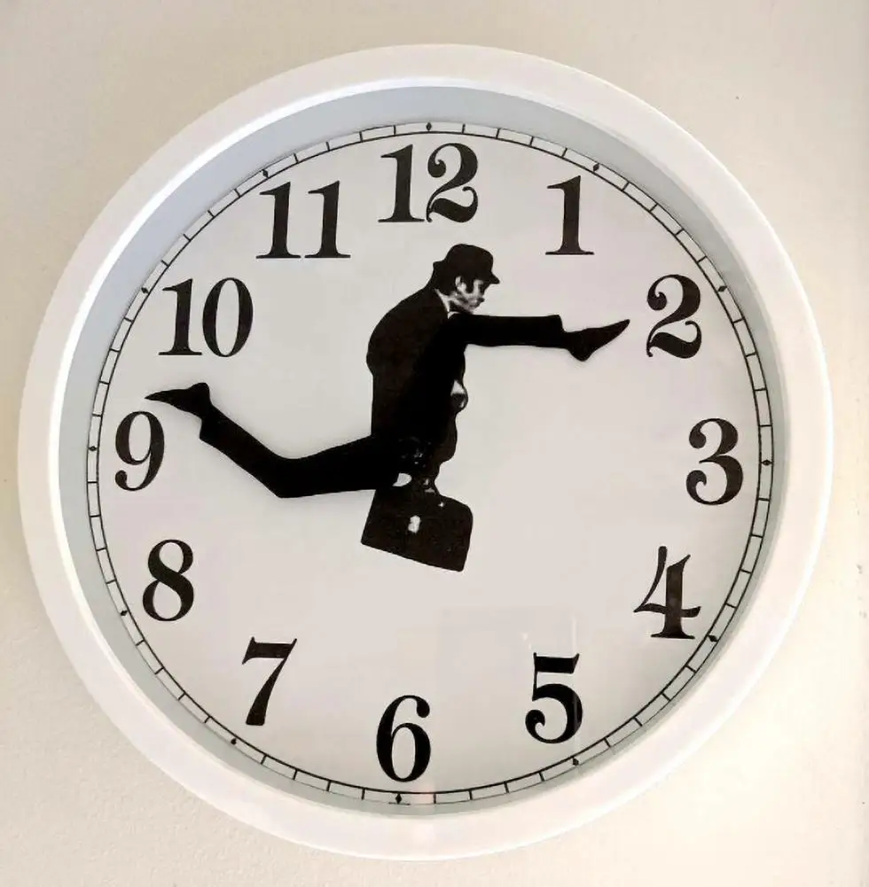 Silly Walks Comedian Funny Walking Novelty Wall Clock Watch Ministry Of