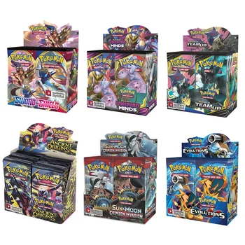324Pcs Game Collection Cards Pokemon Cards Booster Boxes Sun & Moon Evolution Sword Shield Hidden Fate Trading Card Kids Toys 1