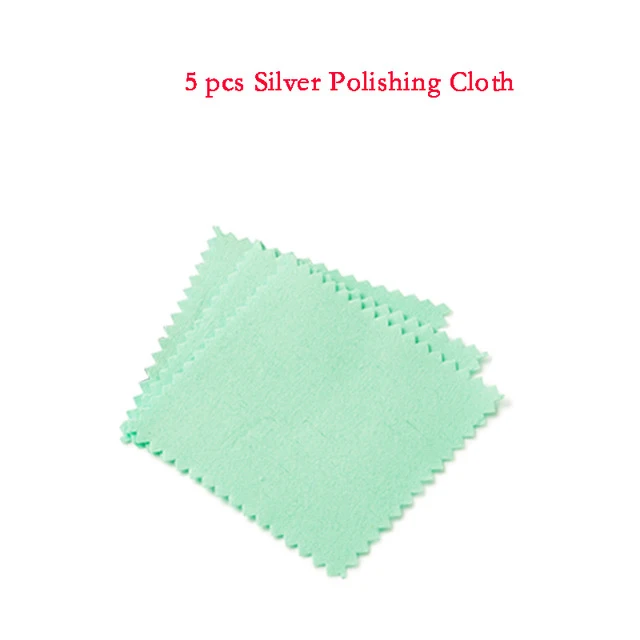 Cloth Наборы измерительных инструментов для ювелирных изделий, оправка для колец, палочки для размеров колец, измерительные приборы для пальцев, резиновые молотки, ткань для полировки серебра F70 - Цвет: Cloth