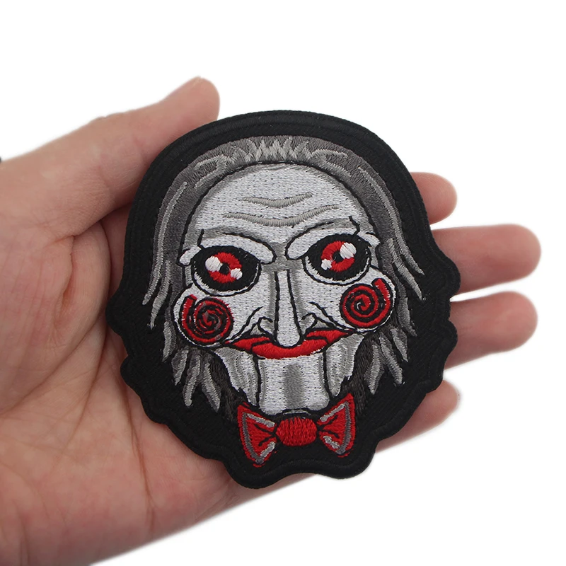 Billy The Puppet horror панк лоскутное железо на заплатках para Одежда DIY эмблемы с вышивкой аппликация, наклейка ремесло поставка E0725