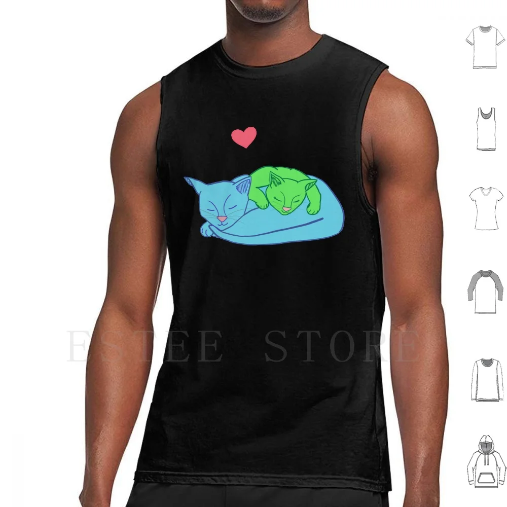 Cuddling Kitties-Plance Canotte Gilet Senza Maniche Plance Pidgance Flirtyrobot Pidge Katie Holt Lance Voltron Vld Lance