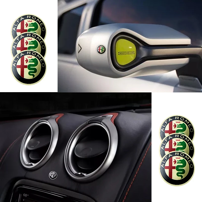 

10pc 14mm Remote Control Key Emblem Logo Sticker For Alfa alpha Romeo 159 147 156 Giulietta 147 159 Mito KEYRING Car Accessories