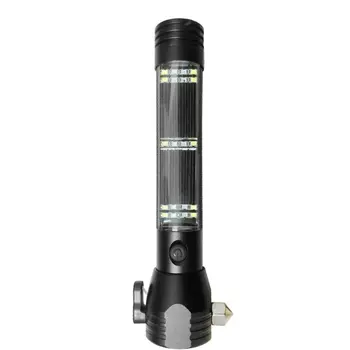

New Lifesaving hammer self-defense flashlight LED aluminum alloy warning light Hiking Camping Hunting Night fishing Patrolling