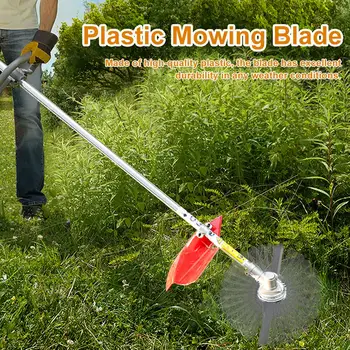 

Plastic Lawn Mower Blade Premium Material Anti-rust Fast Cutting Lawn Mower Grass Strimmer Trimmer Garden Accessories