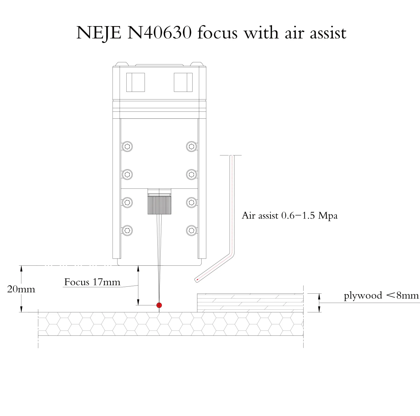 wood router table NEJE N40630 450nm Laser Module Kits 30W Blue Laser Head for Laser Engraver Wood Cutting Tool TTL/PWM Laser Module Smarter Tools wood work bench