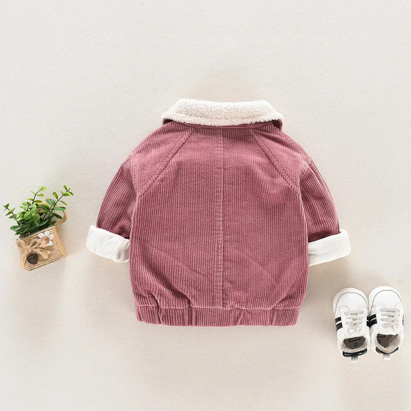 

Medium-small Boy Cotton 1-3 Years Old Winter Girls plus Velvet 2018 New Style Baby CHILDREN'S Baby Girls Cotton-padded Jacket Wi