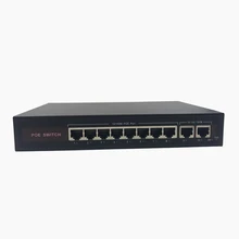 48V Ethernet коммутатор POE switch, 8 10/100 Мбит/с Порты и разъёмы IEEE 802,3 af/at подходит для IP камера/Беспроводной AP/IP CCTV камера системы