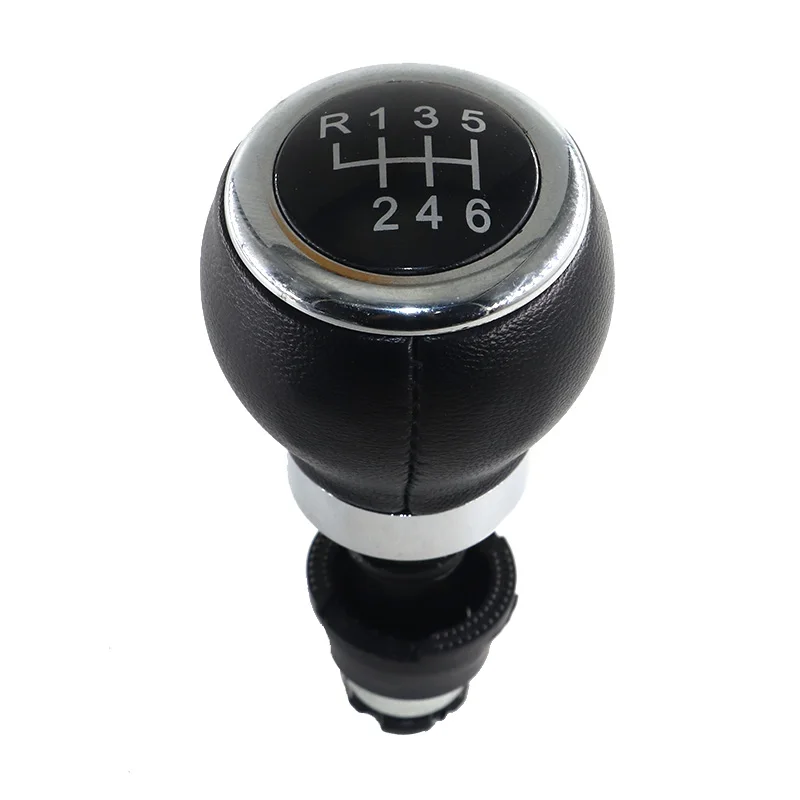 

5/6 speed Leather Car Shift Gear Knob Lever Gaitor Boot Cover FOR VW Touran Caddy MK2 2003-2010 2004-2009 Auto Accessories