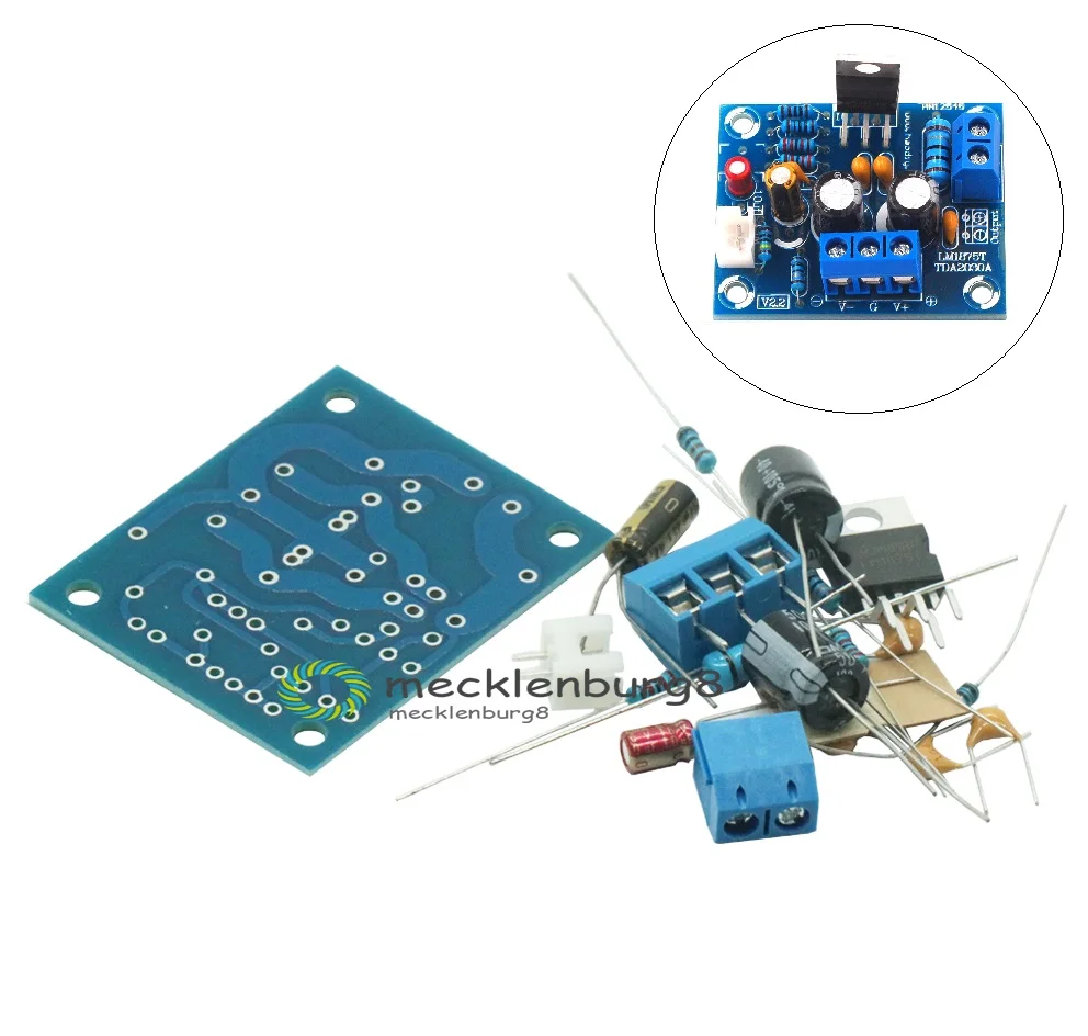 20 Вт Hi Fi LM1875T моно канальный усилитель плата стерео аудио комплект модуля для