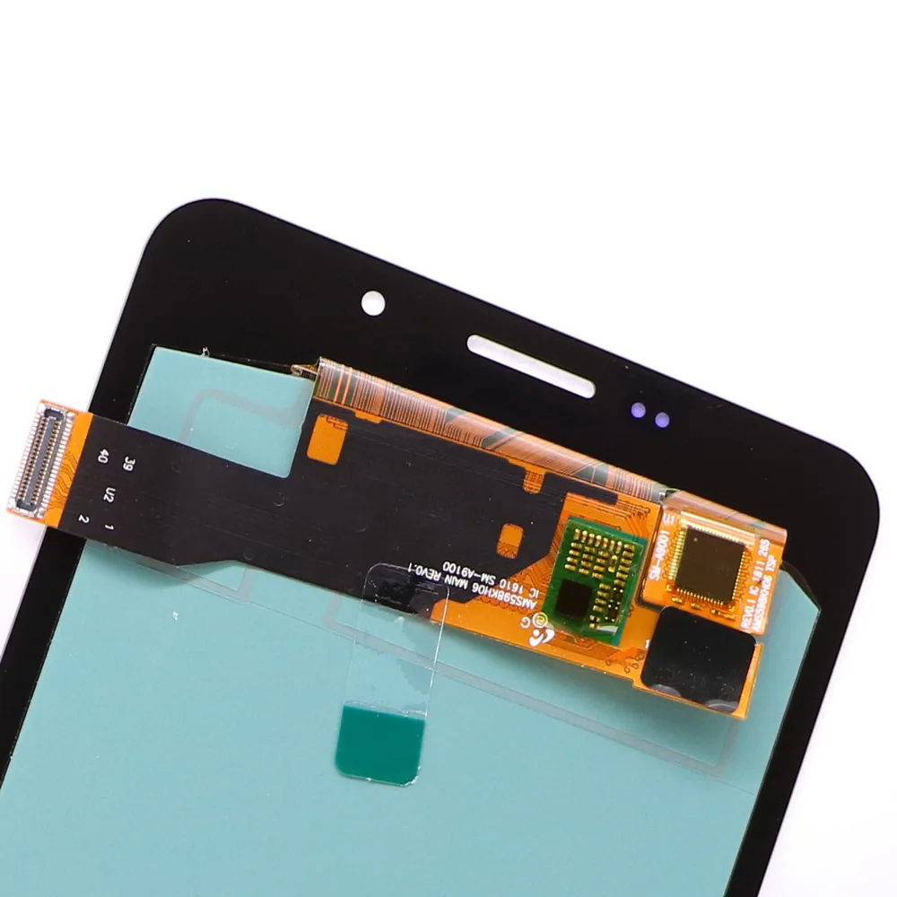 Подходит для samsung Galaxy AMOLED lcd A910 A9100 A910F/DS lcd сенсорный экран дигитайзер компонент с регулировкой яркости