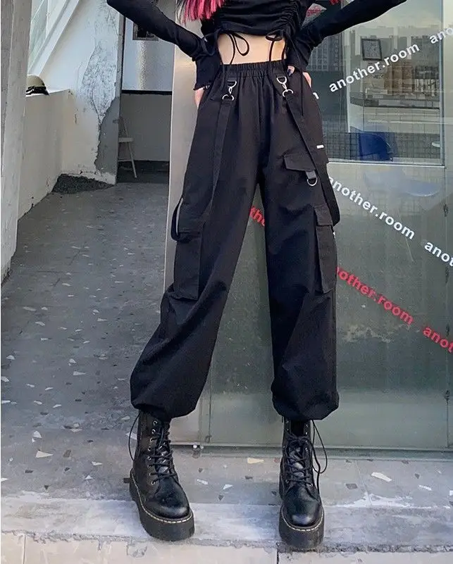 Black Cargo Pants Womens