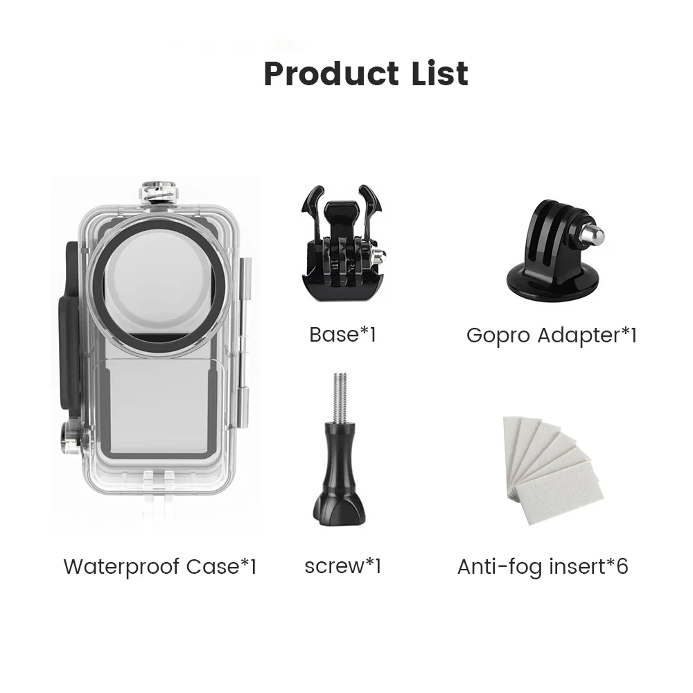 45m Waterproof Case For Dji Action 2 Diving Shell Housing Cover