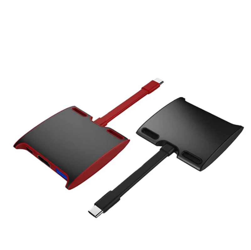 10 шт. 60 Вт USB C концентратор для samsung S8 3 в 1 Thunderbolt type C PD зарядка+ 4 к 60 Гц HDMI USB 3,0 концентратор адаптер для Macbook - Цвет: Mix Colors