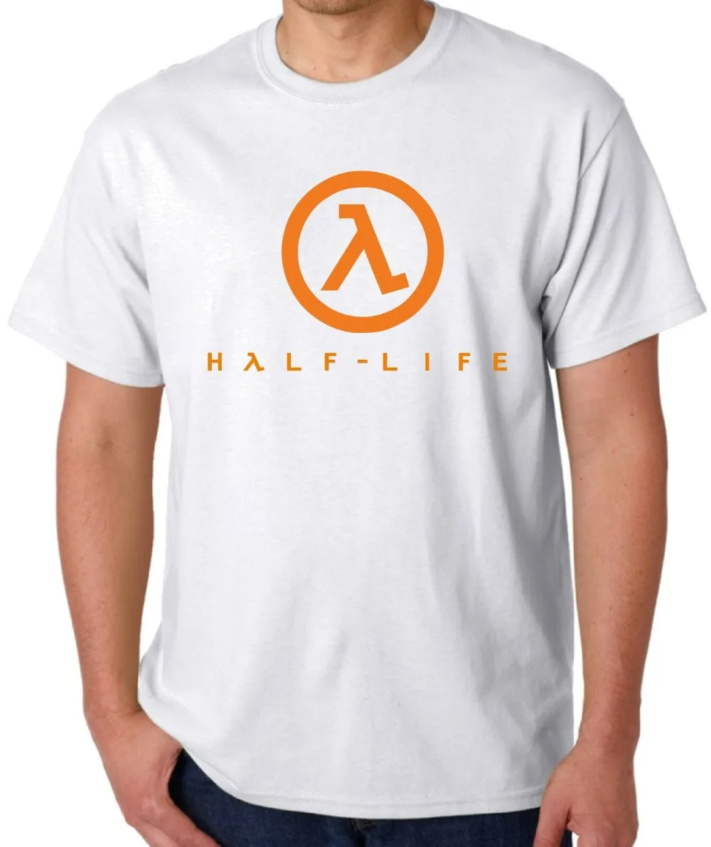 Футболка Half-life новая футболка Gamer'S белая или пепельная серая видео 2019 модные