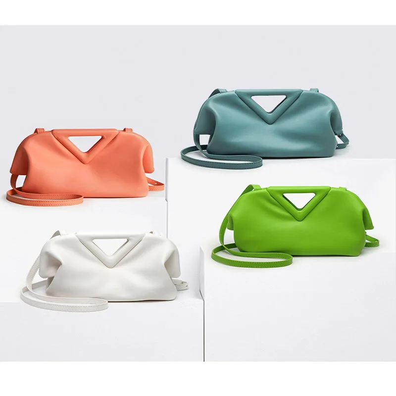 Women Bag Vintage Brand Triangle Hand Point Pouch High Quality Crossbody Female Classic Messenger Bags Lady Clutches |
