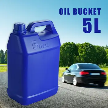 

Portable Blue 5L Gas Fuel Tank Spare Plastic Petrol Tanks Driving Water Bucket Gasoline Oil Container Fuel-jugs Car Dropshipping
