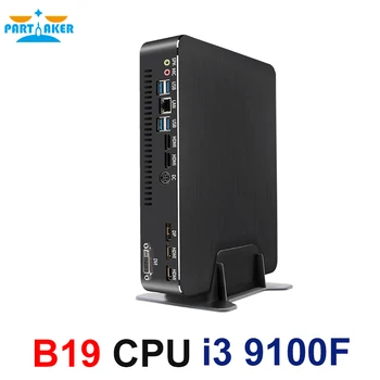 

Partaker Gaming Mini Computer Intel Core i3 9100F Dual Graphics Nvidia GTX 1050/1050ti/1650 4GB Mini Dektop PC 2 HDMI DP DVI