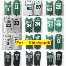 Футболка youth kids s Boston Gordon Hayward Kyrie Al Horford Jayson Tatum Jaylen коричневый Пол Пирс Кевин Гарнетт Рей Аллен