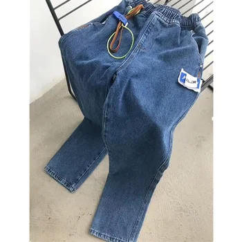 

2020FW Drawstring Ader Error Jeans Men Women Denim Pants Fashion Streetwear Adererror Cowboy skinny jeans mens