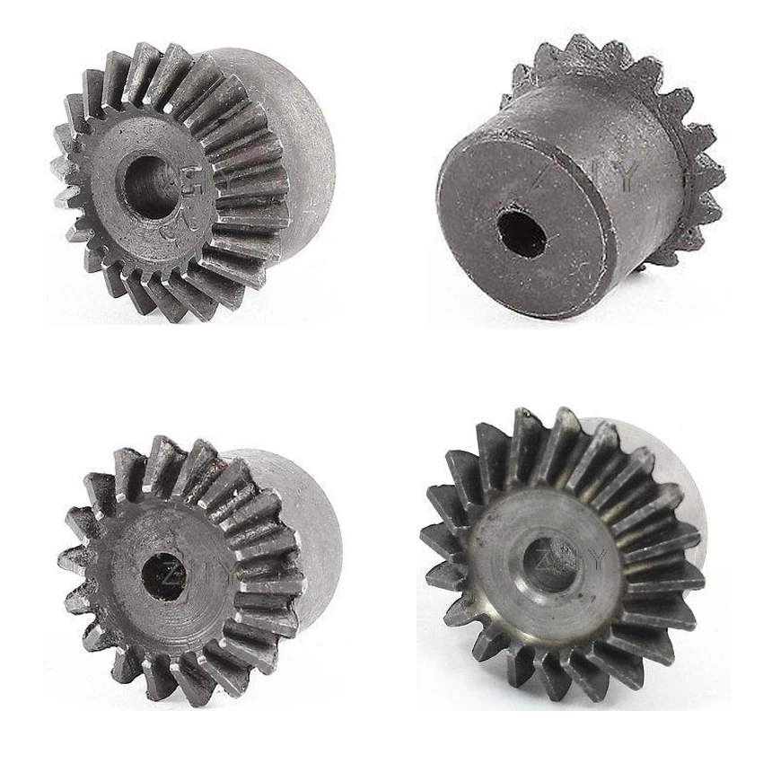 

23 24 25 26 27 28 29 30 Teeth 1:1 Ratio 9.42mm Pitch 3 Module 3M 90 Degree 45# Steel Tapered Wheel Pinion Pilot Bore Bevel Gear