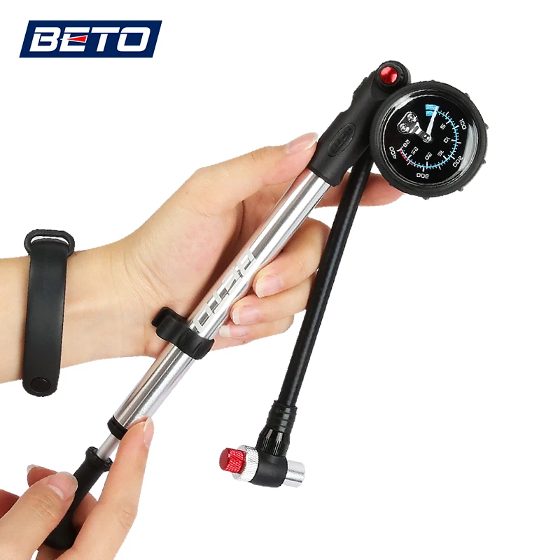 

Велосипедный воздушный насос BETO 400psi, подвеска высокого давления для горных велосипедов, для дорожного велосипеда, ручной насос с манометром