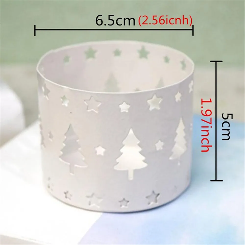 1PC X-mas Hollow candle Holders Candlestick Tealight Christmas Decor Lantern Vintage Party christmas decorations for home 925