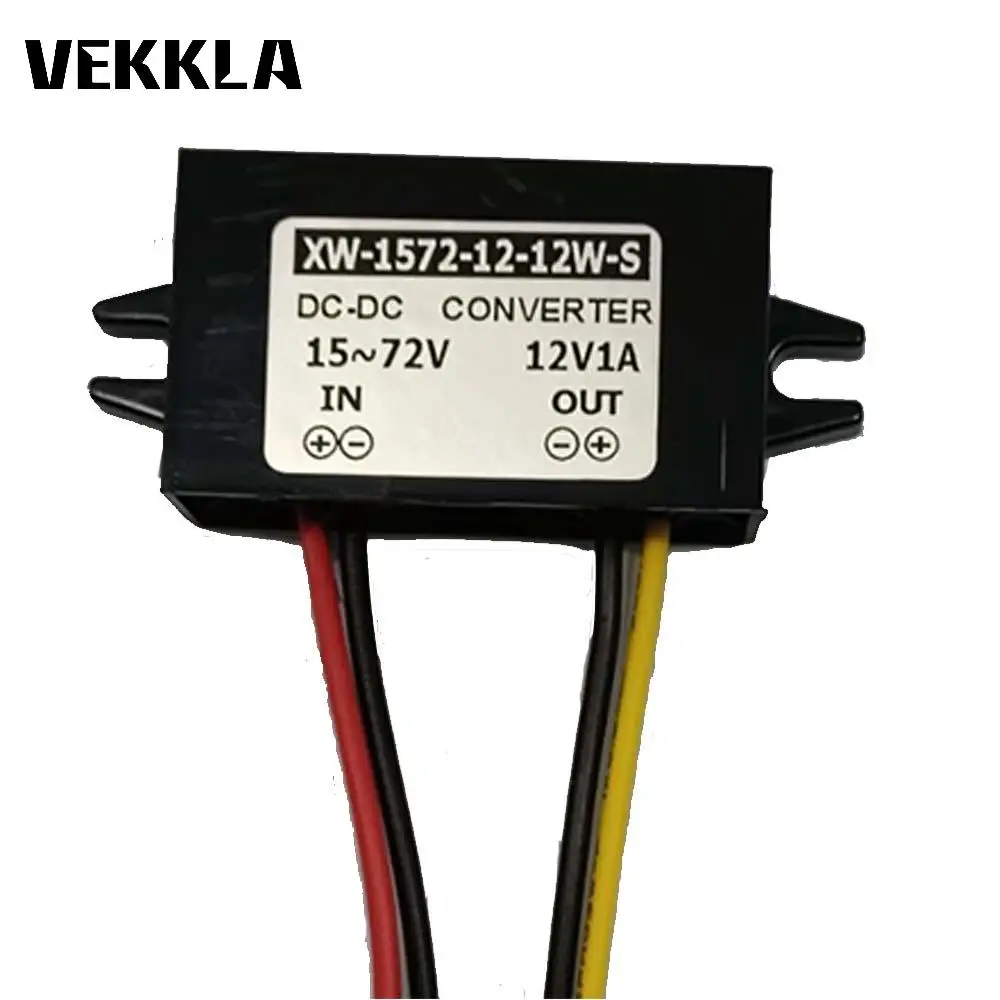 DC15-72V к DC12V 1A 60W понижающий преобразователь источника питания модуль регулятора