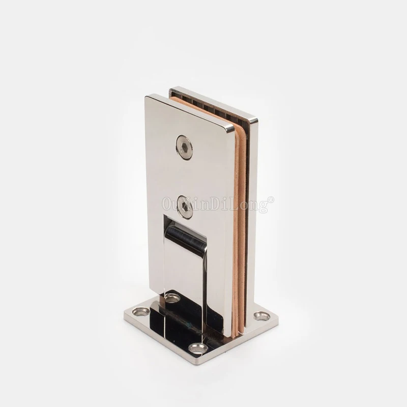 2PCS Chrome 304 Stainless Steel Shower Room Hinge Rectangle 90 Degree Double Bathroom Glass Clamp GF95 | Обустройство дома