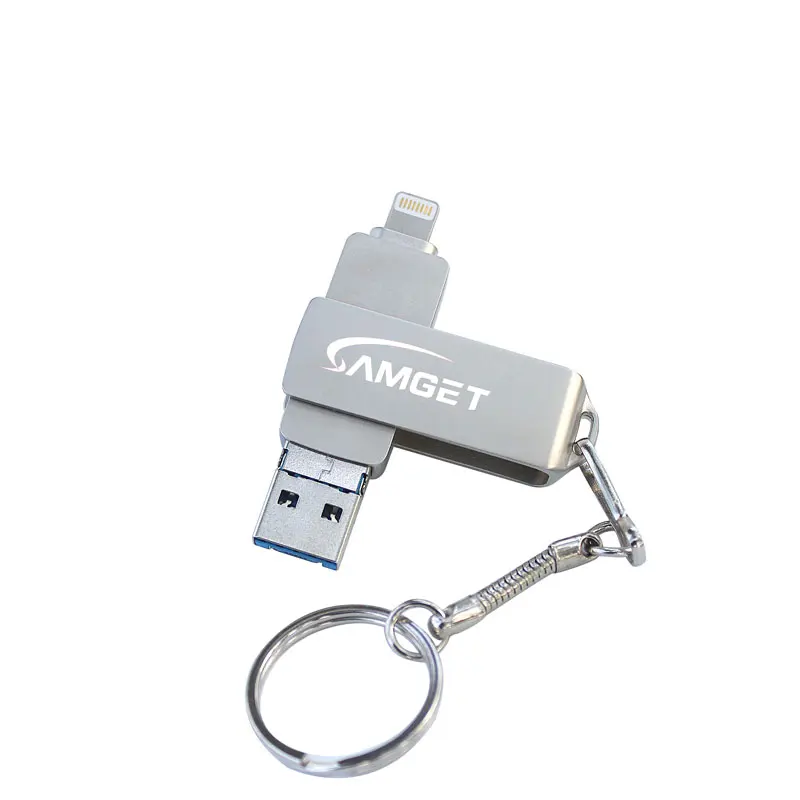 OTG USB флэш-накопитель 8GB16G32G64G128G256GB зарядное устройство для iPad iPhone 5S/6/6S plus/7/7 plus/8/X/XS/XR Android переносной флеш-накопитель USB флеш-накопитель 3 в 1