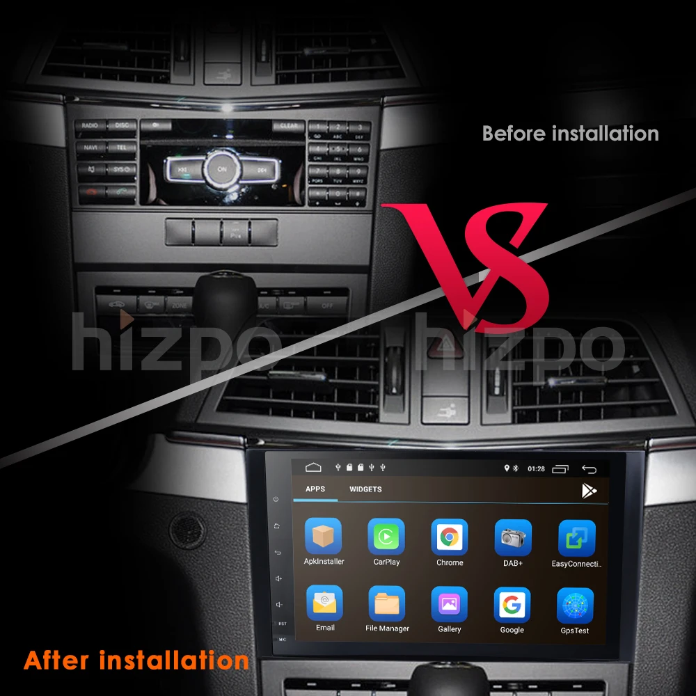 Excellent Ossuret Android 9.0 2Din Car DVD GPS for Mercedes Benz B200 A B Class W169 W245 Viano Vito W639 Sprinter W906 Wifi BT FM/AM SWC 7