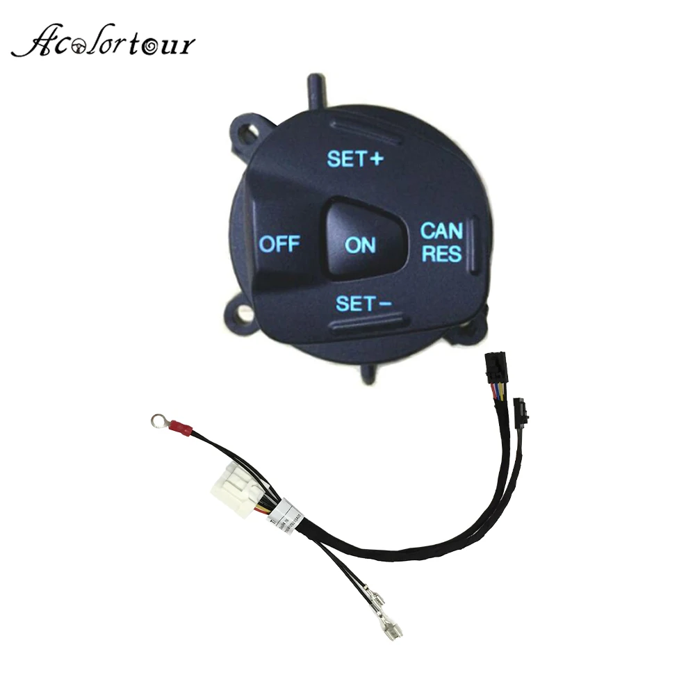 multifunction steering wheel cruise control button kit speed control switch and wire For Ford Fiesta MK7 MK8 ST Ecosport 2013