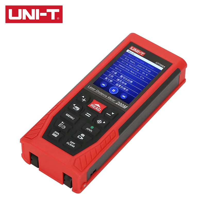 UNI T 200 м лазерный дальномер UT398A HD LCD цветной экран дисплей 4x цифровой зум восемь