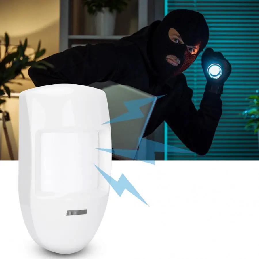 12V Проводной двойной движения PIR Сенсор инфракрасный детектор Предупреждение