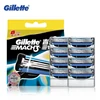 Genuino Gillette Mach 3 Cuchilla De Afeitar Afeitar Las Hojas de afeitar Para Los Hombres Marca Con 8 Cuchillas ► Foto 1/6