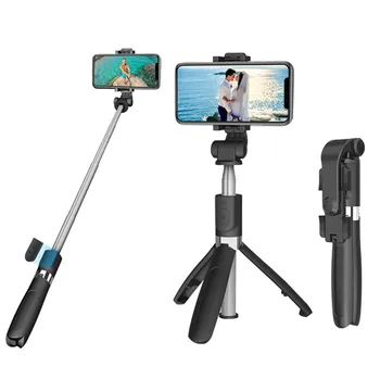 

3 in 1 Bluetooth Selfie Stick with Tripod Smartphone Selfie-Stick Extendable Monopod Universal for Iphone Samsung Huawei Xiaomi