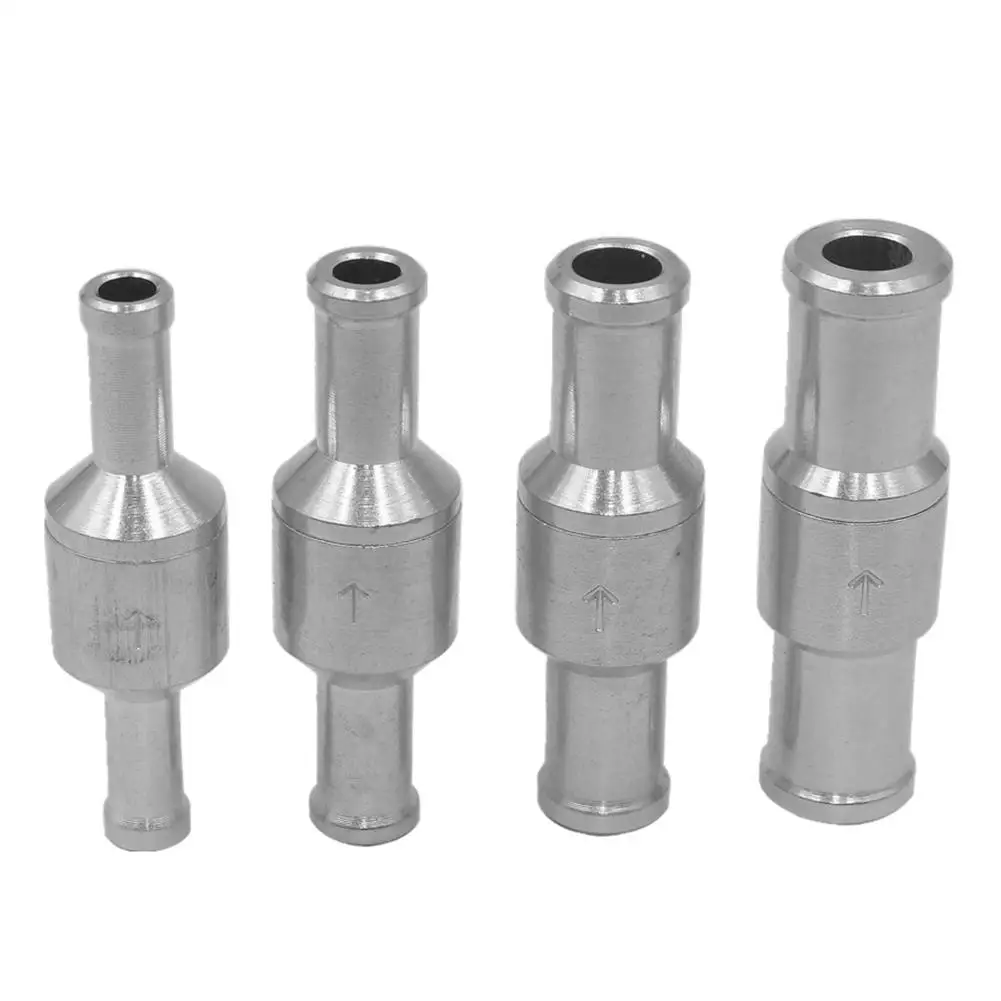 One Way 6/8/10/12mm 4 Size Valves Aluminium Alloy Fuel Non Return Check Valve One Way