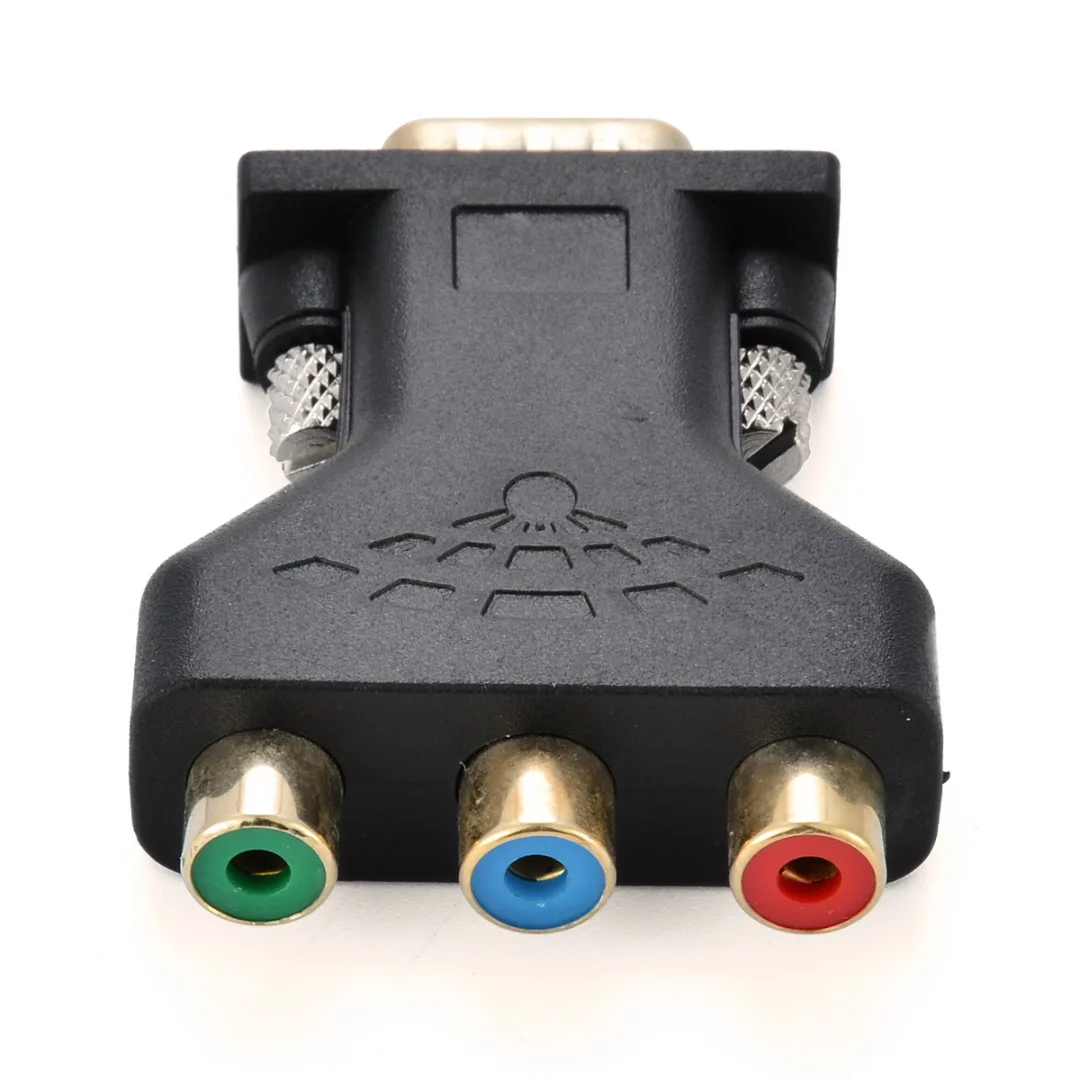 Новое поступление VGA RCA адаптер 3RCA Видео Женский в HD 15 Pin VGA конвертер стиль компонент видео Джек адаптер