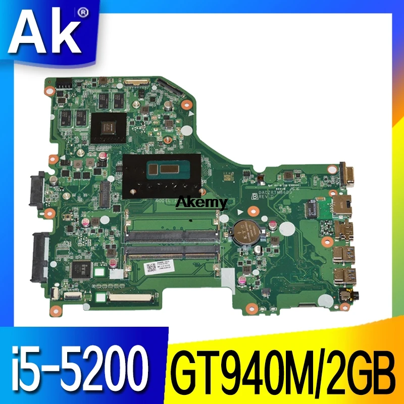 E5-573G материнская плата для acer Aspire E5-573G I5-5200U GT940/GT920M-2 GB DA0ZRTMB6D0 trabalho de Teste
