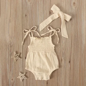 

Baby Sling Solid Bodysuit Triangle Summer Overalls For Girls Clothes Romper Baby Girl Onesie ropa para bebe