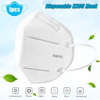 

KN95 Face Mask for Adult Kids PM2.5 Respirator Anti Haze Dust Mouth Masks with Breathing Valve for Disposable Pad Filter