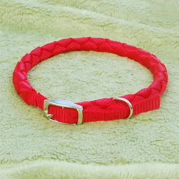 

New Pet Leash Adjustable Nylon Braided Bell Small Neck Strap Strong Durable Small Dog Cat Collar Pet Neck Accessories Supplies