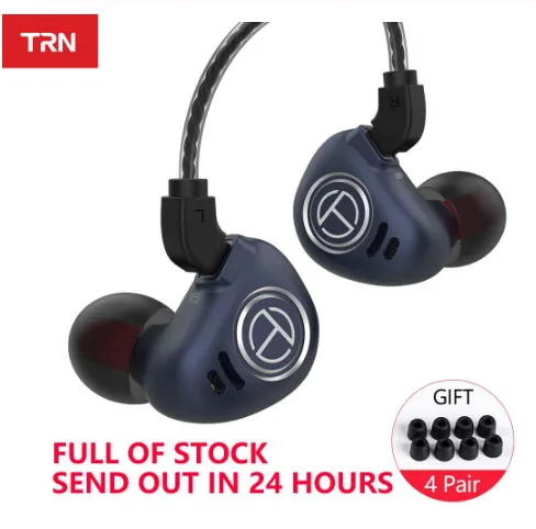 TRN V90 4BA + 1DD металлические гибридные Hi Fi наушники вкладыши с монитором
