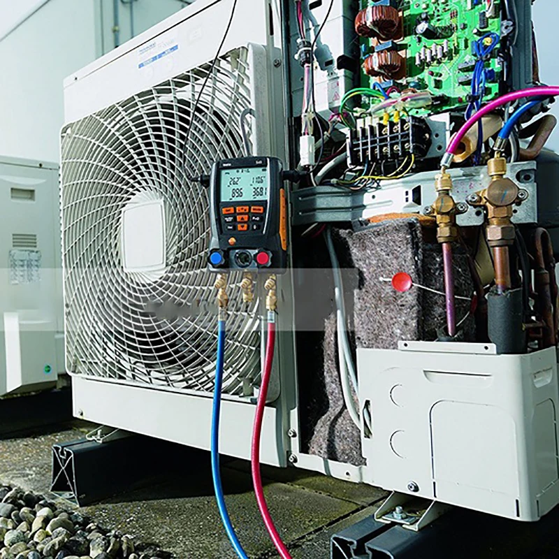 Testo 549 Холодильный манометр системы HVAC тестер температуры вакуумный тестер давления комплект ЖК цифровой манометр