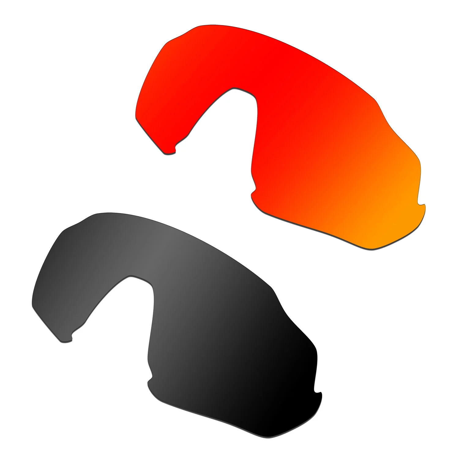 

Поляризованные Сменные линзы HKUCO для солнцезащитных очков с шагом радара красные/синие 2 пары