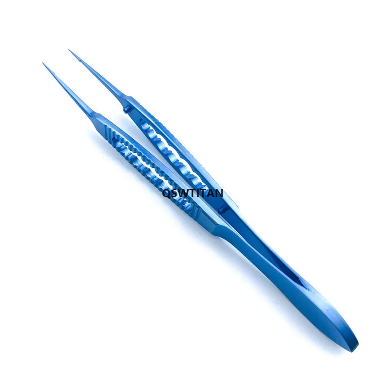 New Titanium Mcpherson Tying Forcep standard Tweezers ophthalmic surgical instrument Angled/ straight shafts 108mm long