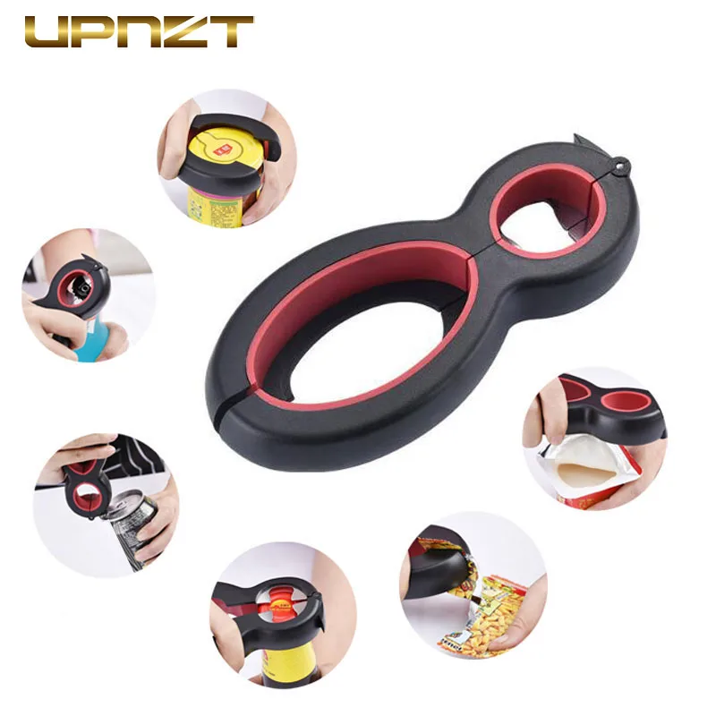 6 in 1 Multi Function Can Opener Bottle Openers Stainless Steel Jar Gripper Can Wine Beer Lid Twist Off Jar Opener Claw 6 in 1 Multi Function Can Opener Bottle Openers Stainless Steel Jar Gripper Can Wine Beer Lid Twist Off Jar Opener Claw