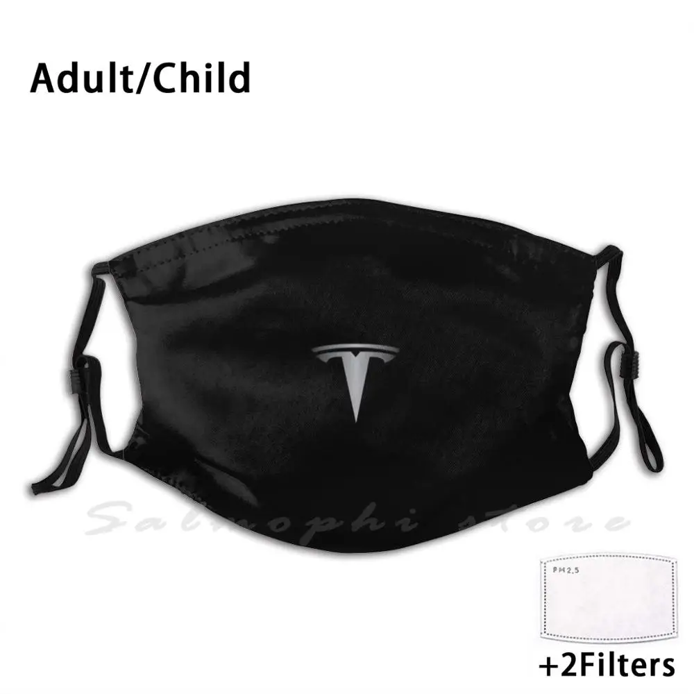 Маски для лица Tesla смешная Печать Многоразовые Pm2.5 фильтр маска Elon Musk | Аксессуары