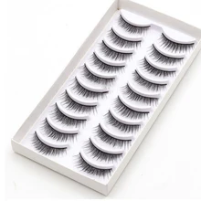 DEEP EYES 10 пар чисто ручной работы натуральные длинные реалистичные норковые ресницы изысканный набор для макияжа