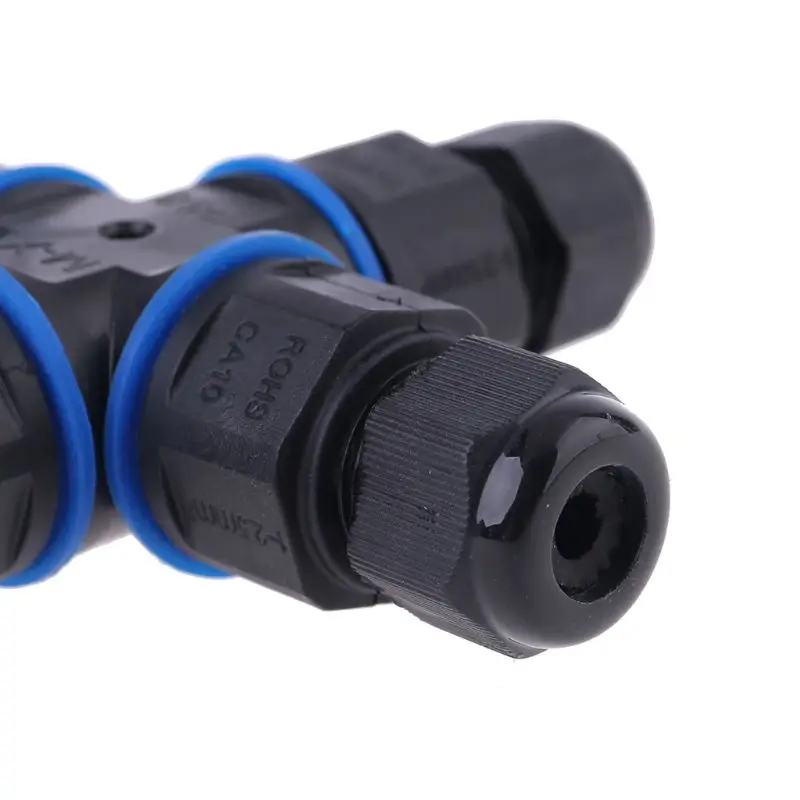 IP68 4 PIN led промышленные электрические Безвинтовые водонепроницаемый разъем 4Pin Кабель Т прямой формы Наружное освещение разъемы